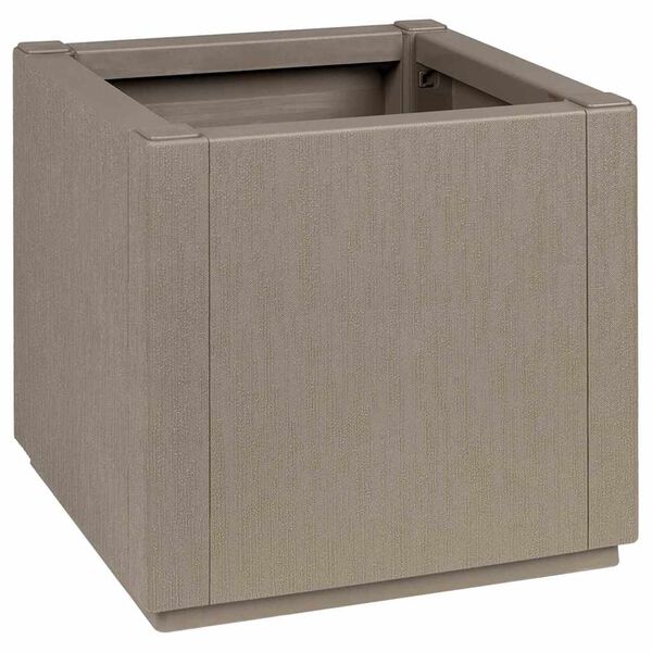 vidaXL Garden Planter Gray 36 x 36 x 35 cm Polypropylene