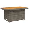 vidaXL Garden Table Grey and Brown