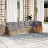 vidaXL Garden Sofa Set Beige and Light Grey