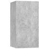 vidaXL TV Cabinet Set Set of 10 Concrete Grey Engineered wood