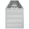 vidaXL Garden Raised Bed Silver Galvanized Steel Large Durable