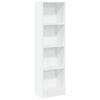 vidaXL Bookcase White Engineered wood Tall Bookcase Rectangular