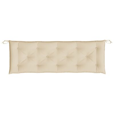 vidaXL Garden Bench Cushions 2 pcs Beige 59.1"x19.7"x2.8" Oxford Fabric