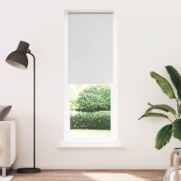 vidaXL Roller Blind White 100% Polyester, Aluminum 33.5 x 90.6 in