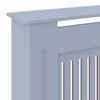 vidaXL Radiator Cover 2 pcs Grey 80.71 x 8.07 x 32.09 in