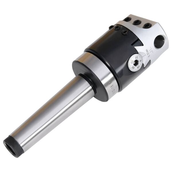 vidaXL 1.97 " Boring Head with MT3 Boring Shank for Lathe Milling