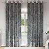 vidaXL Velvet Curtains 2 pcs Grey 88.58 x 55.12 in Velvet