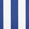vidaXL Retractable Awning Blue and White 137.8" x 78.7