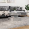 vidaXL Coffee Table Concrete grey Engineered wood Low Coffee Table
