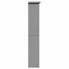 vidaXL Bathroom Cabinet Grey Solid pine wood, engineered wood, metal