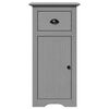 vidaXL Bathroom Cabinet Gray Solid pine wood, Engineered wood, Metal