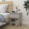 vidaXL Bedside Cabinet Concrete grey Engineered wood Bedside Cabinet