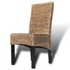 vidaXL Dining Chairs 4 pcs Abaca and Solid Mango Wood