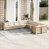 vidaXL Garden Sofa Set Beige, Cream