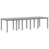 vidaXL Garden Dining Table Light grey 118.11 x 39.37 x 28.74 in