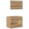 vidaXL 2 Piece Bathroom Furniture Set Artisan Oak Engineered Wood