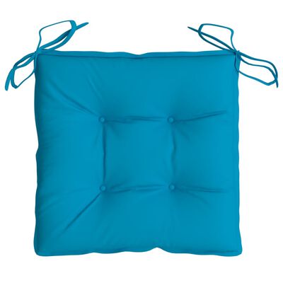 vidaXL Chair Cushions 4 pcs Light Blue 15.7"x15.7"x2.8" Oxford Fabric