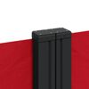 vidaXL Retractable Side Awning Red 100% Polyester with a PU Coating