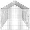 vidaXL Rabbit Cage Silver 400 x 78 x 78 cm Galvanised Steel