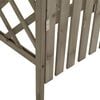 vidaXL Pergola Grey Solid Firwood, Solid Pine Wood Large