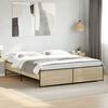 vidaXL Bed Frame Sonoma oak Engineered wood Double Durable Bed Frame