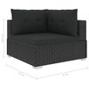 vidaXL Garden Lounge Set Black