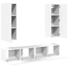 vidaXL TV Cabinet Set of 4 White Engineered Wood Medium TV Cabinet
