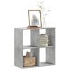 vidaXL Bookcase Concrete grey Engineered wood Medium Bookcase