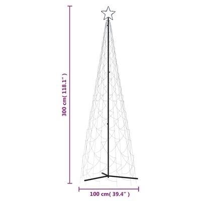 vidaXL Christmas Cone Tree Blue 500 LEDs 3x10 ft