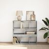 vidaXL Book Cabinet Concrete Grey Engineered Wood