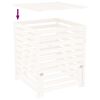 vidaXL Composter White Solid pine wood 32.5 in x 32.5 in x 39.2 in
