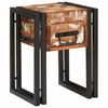 vidaXL End Table 11.81 x 11.81 x 15.75 in Solid Reclaim Wood
