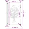 vidaXL Garden Gate 39.4x49.2" Corten Steel Tree Design