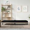 vidaXL Sofa Bed Black Polyester Large