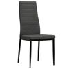 vidaXL Dining Chair Set of 4 Dark Grey