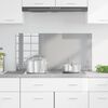 vidaXL Kitchen Backsplash Light grey 39.37 x 19.69 x 0.24 in