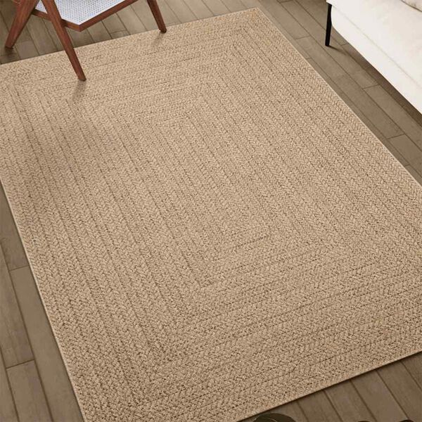 vidaXL Rug Beige Polypropylene 63 x 90 in UV-resistant materials Rug