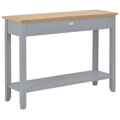 vidaXL Console Table Gray 43.3"x13.8"x31.5" Wood