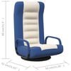 vidaXL Floor Chair Blue and cream Fabric (100% polyester), metal, foam