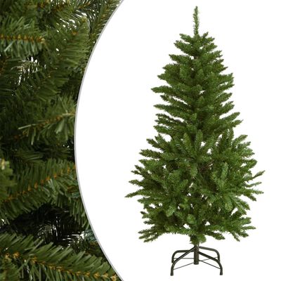 vidaXL Artificial Hinged Christmas Tree with Stand White 70.9"