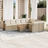 vidaXL Garden Sofa Set Beige