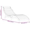 vidaXL Sun lounger Reclining 2-person 3 pcs Brown Solid Acacia wood
