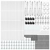 vidaXL Fence Post Other 52 pcs Silver 3.2 x 3.2 x 88.5 cm Steel