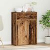 vidaXL Sideboard Old Wood 23.62 x 11.81 x 33.07 in Engineered Wood