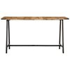 vidaXL Dining Table 55.1"x27.6"x29.5" Solid Wood Mango