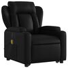 vidaXL Electric Stand up Massage Recliner Chair Black Faux Leather