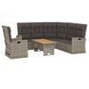 vidaXL Garden Lounge Set Grey PE Rattan Large GARDEN LOUNGE SET Other