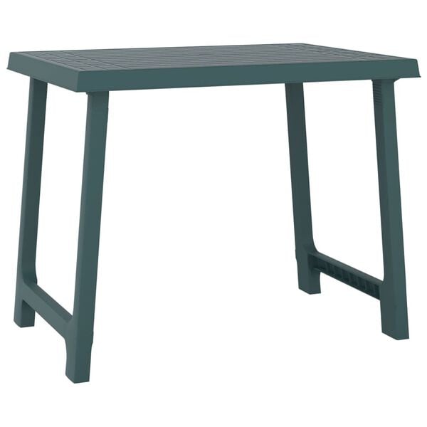 vidaXL Camping Table Green Polypropylene Medium Camping Table