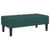 vidaXL Bench Dark green 113 x 57 x 39 cm fabric