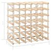 vidaXL Wine Rack for 42 Bottles Solid Pinewood